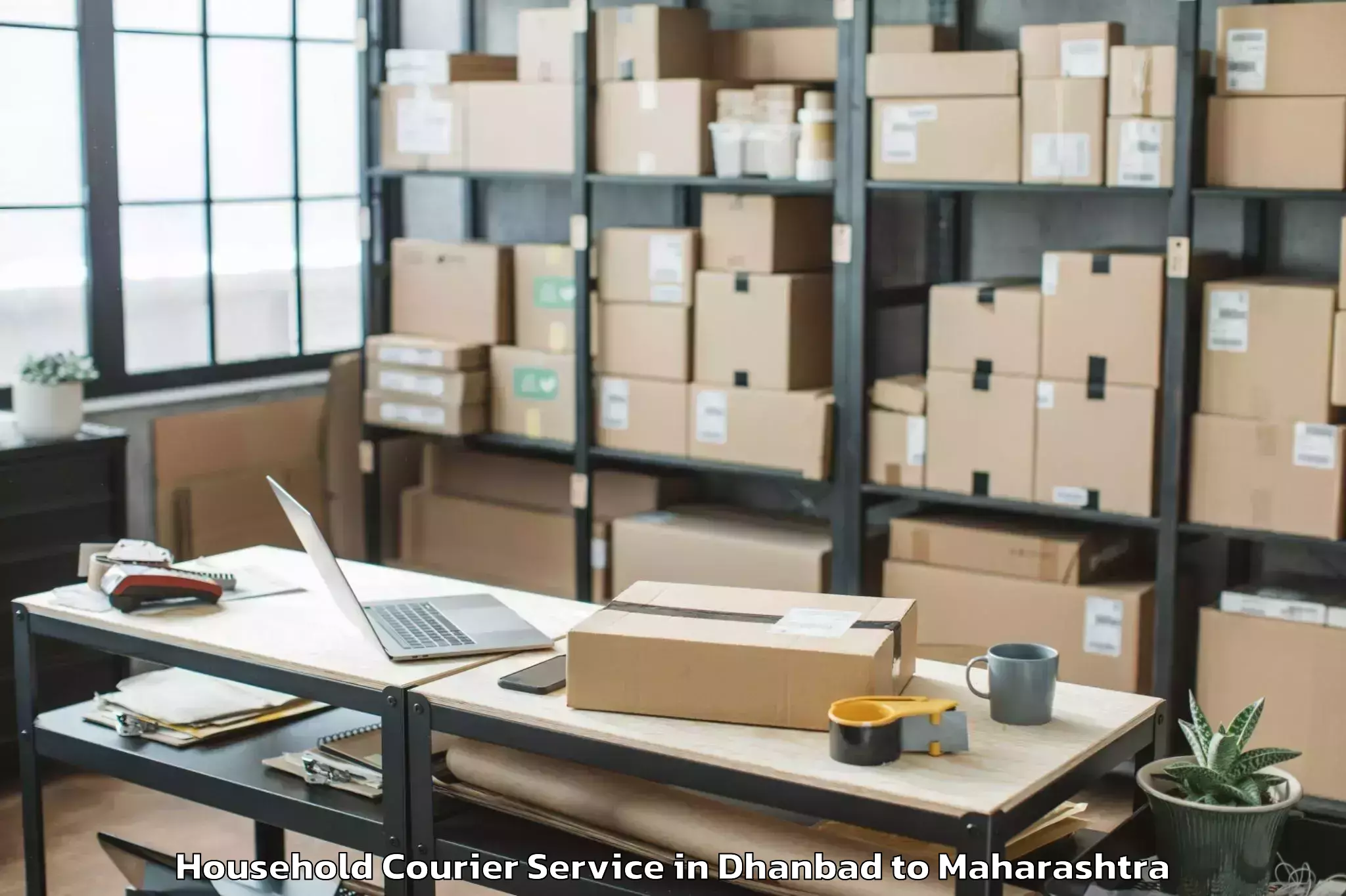 Efficient Dhanbad to Ballarpur Household Courier